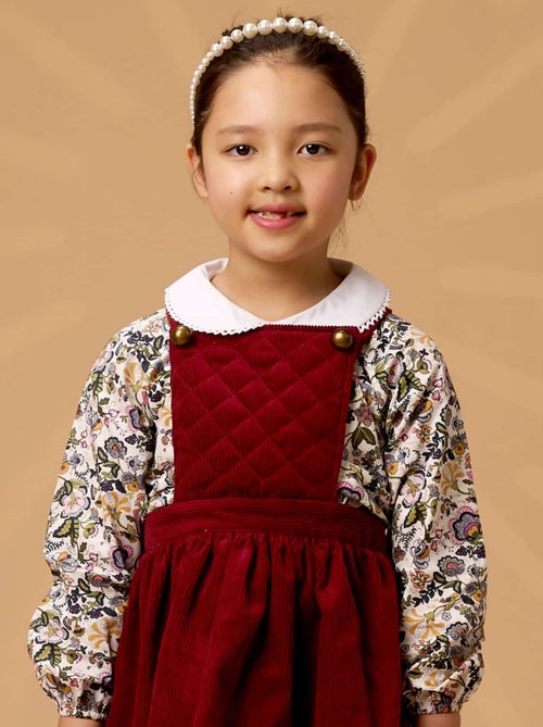 Blouse Fleurie Liberty  pour   Col CLAUDINE - La Faute à Voltaire - Kiabi