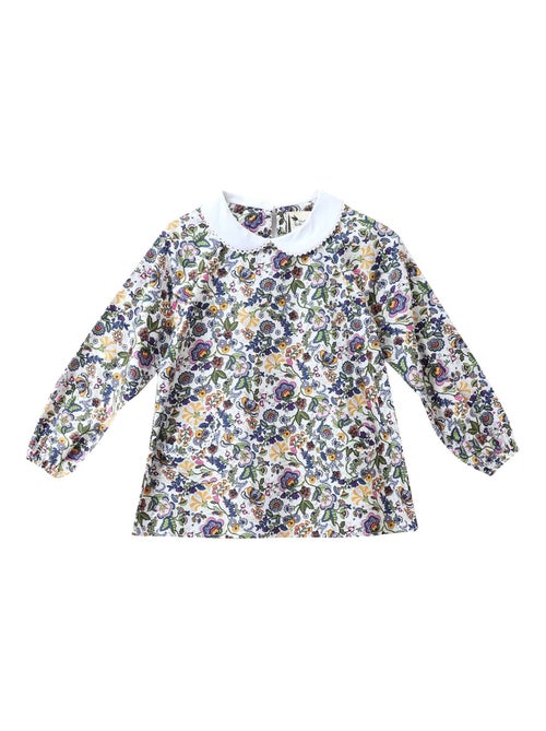 Blouse Fleurie Liberty  pour   Col CLAUDINE - La Faute à Voltaire - Kiabi