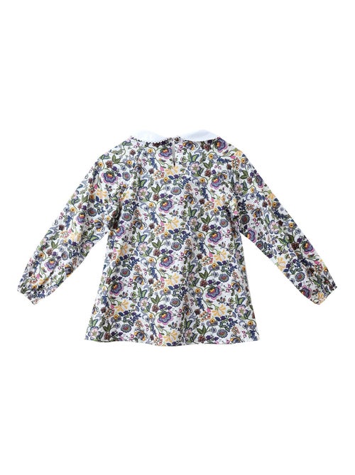 Blouse Fleurie Liberty  pour   Col CLAUDINE - La Faute à Voltaire - Kiabi