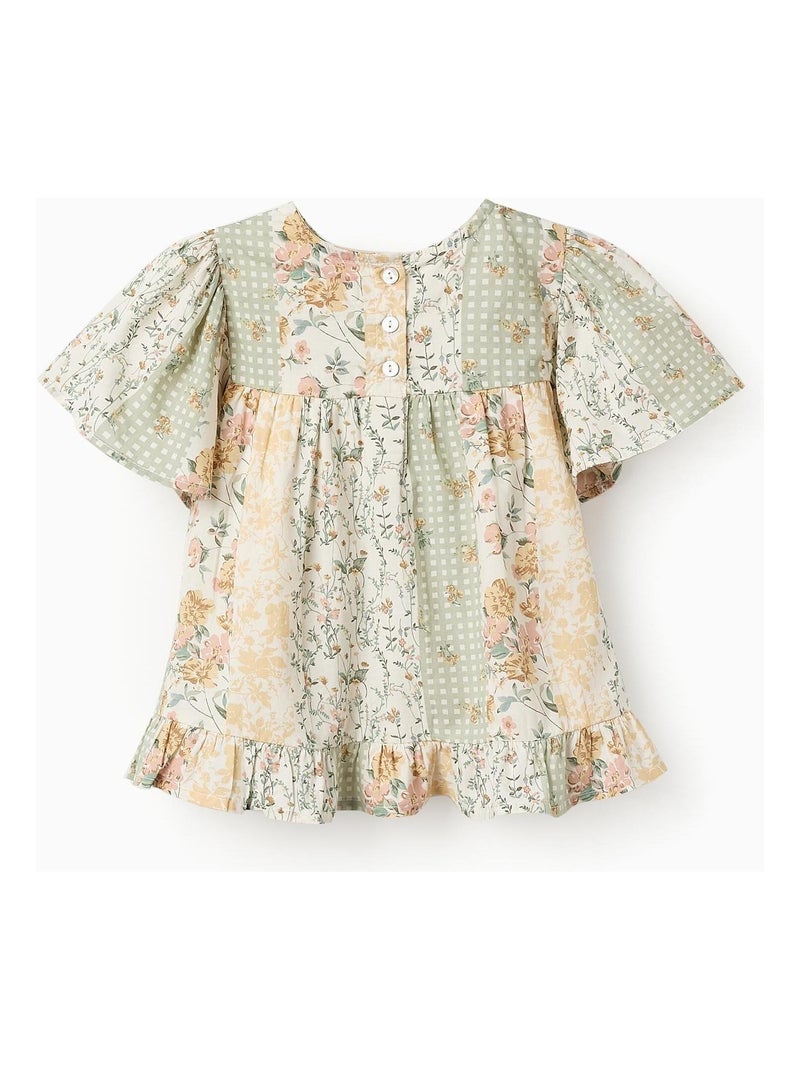 Blouse floral, 100 % coton FIELD DAYS Rose clair - Kiabi