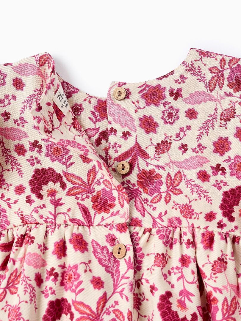 Blouse Femme à Manches 3/4 - Motif Floral Coloré Avec Doublure - Taille 40/L - Très Bon état