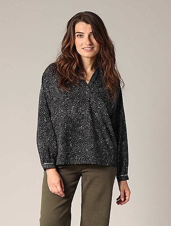 Blouse fluide à imprimé abstrait
'Deeluxe'