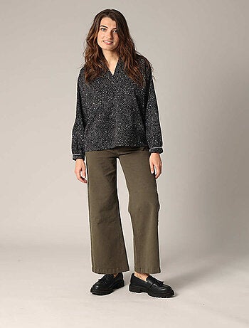 Blouse fluide à imprimé abstrait
'Deeluxe'