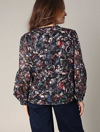 Blouse fluide à imprimé floral 'Deeluxe'