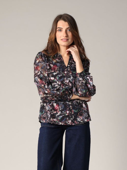Blouse fluide à imprimé floral 'Deeluxe' - Kiabi