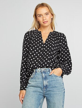 Blouse fluide à imprimé