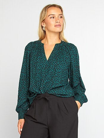 Blouse fluide à imprimé