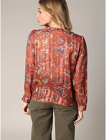 Blouse fluide à motif floral 'deeluxe'