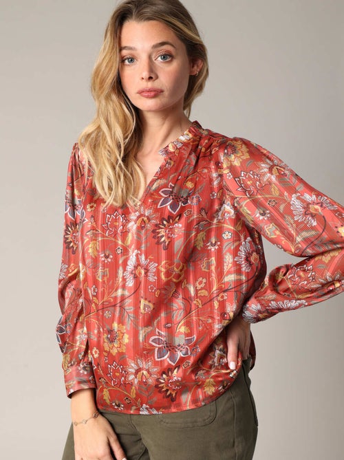 Blouse fluide à motif floral 'Deeluxe' - Kiabi