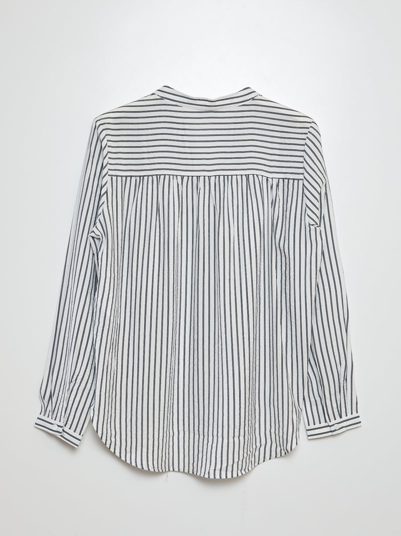 Blouse fluide à rayures Rayures - Kiabi