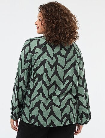 Blouse fluide avec col mao 'Only Camarkoma'