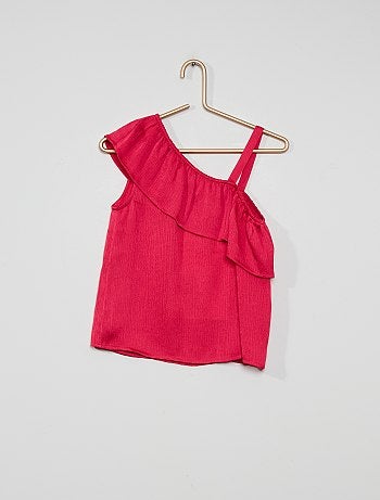 Blouse fluide avec épaule à volant