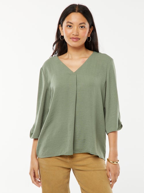 Blouse fluide avec manches 3/4 'JDY' - Kiabi