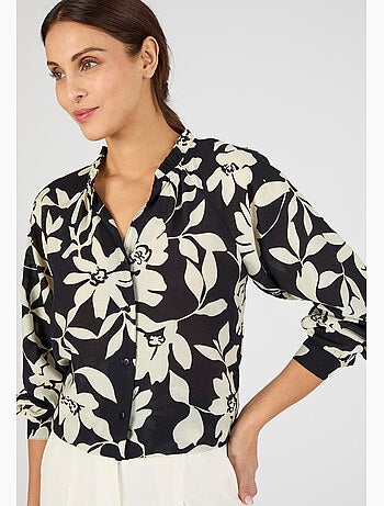 Blouse fluide bicolore - Damart