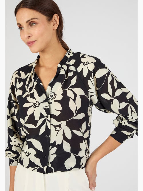 Blouse fluide bicolore - Damart - Kiabi