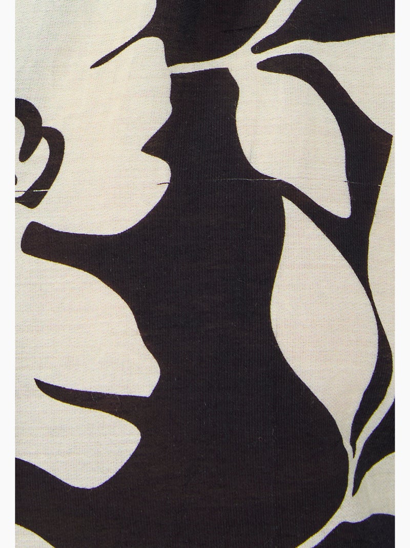 Blouse fluide bicolore - Damart Noir - Kiabi