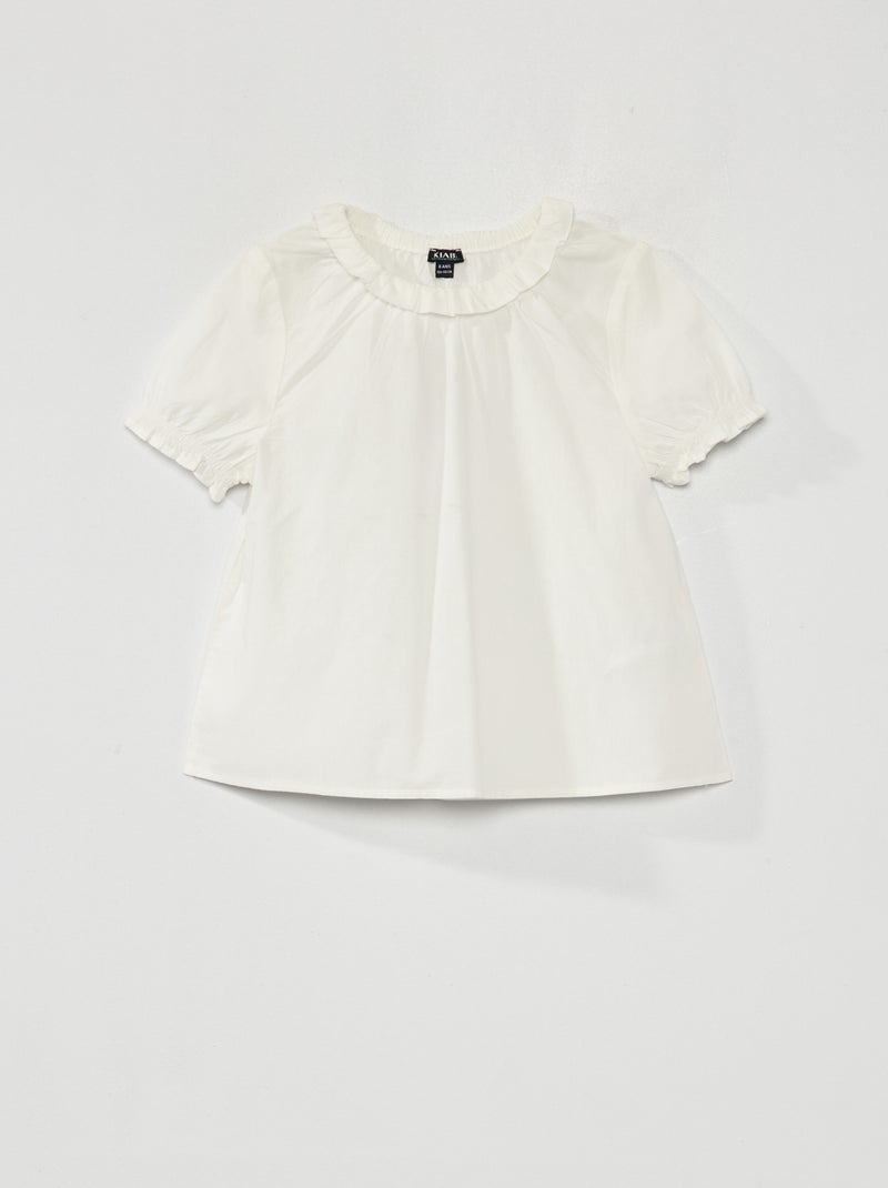 Blouse fluide Blanc - Kiabi