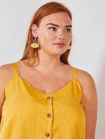 Blouse fluide boutonnée - Kiabi