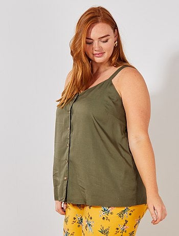 Blouse fluide boutonnée - Kiabi