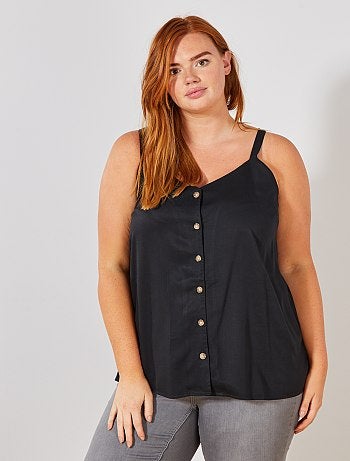Blouse fluide boutonnée - Kiabi