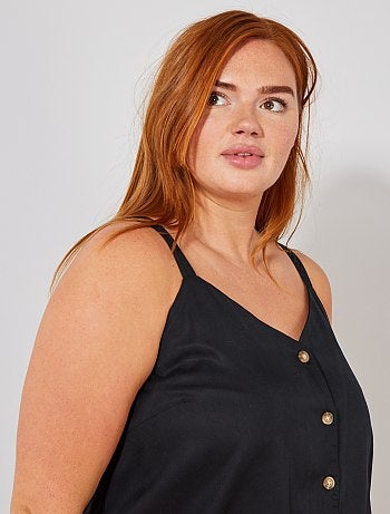 Blouse fluide boutonnée - Kiabi