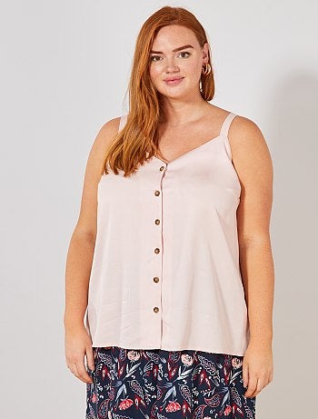 Blouse fluide boutonnée - Kiabi