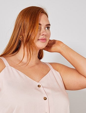 Blouse fluide boutonnée - Kiabi