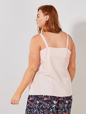 Blouse fluide boutonnée - Kiabi