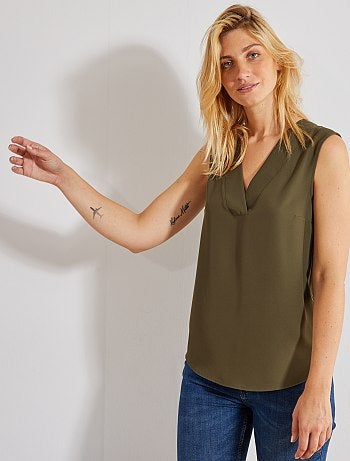 Blouse fluide col V - Kiabi