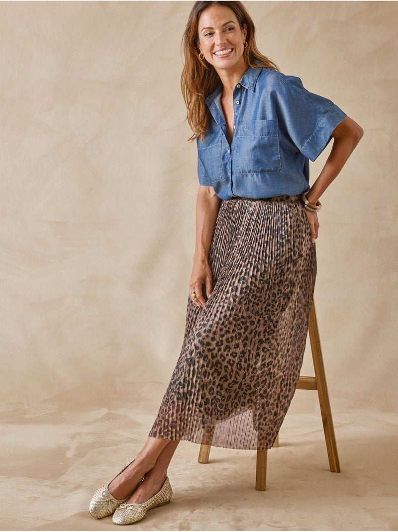 Blouse fluide coupe ample - DAXON Bleu - Kiabi