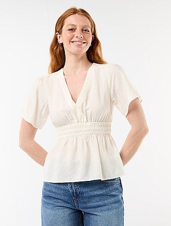 Blouse fluide coupe évasée