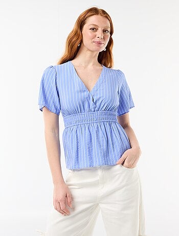 Blouse fluide coupe évasée