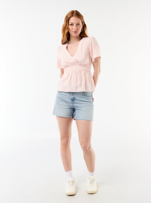 Blouse fluide coupe évasée - Kiabi