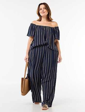 Blouse fluide crêpée à manches courtes