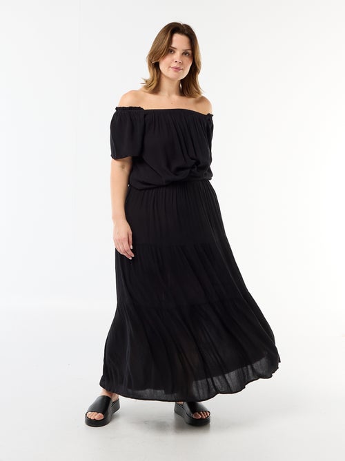 Blouse fluide crêpée à manches courtes - Kiabi