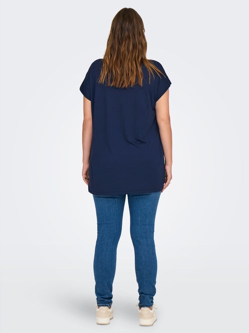 Blouse fluide détails ajourés 'Only Carmakoma' - Kiabi