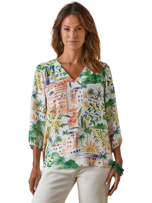 Blouse fluide encolure V - DAXON - Kiabi