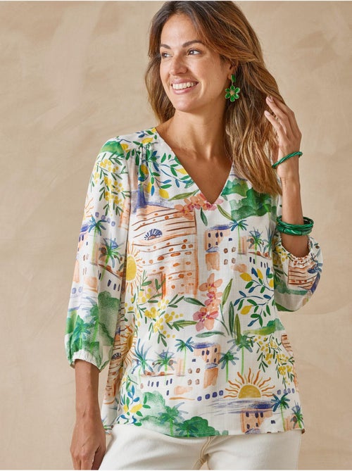 Blouse fluide encolure V - DAXON - Kiabi
