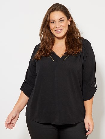 Blouse fluide encolure V