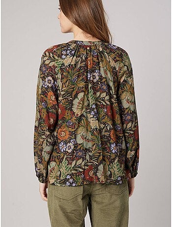 Blouse fluide femme imprimé fleuri 'deeluxe'