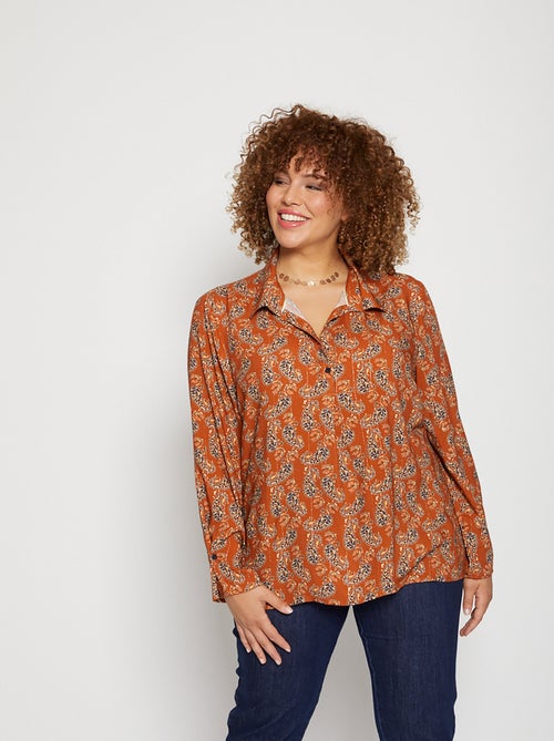 Blouse fluide imprimée - AFIBEL - Kiabi
