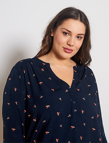 Blouse fluide imprimée - Kiabi