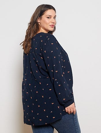 Blouse fluide imprimée - Kiabi