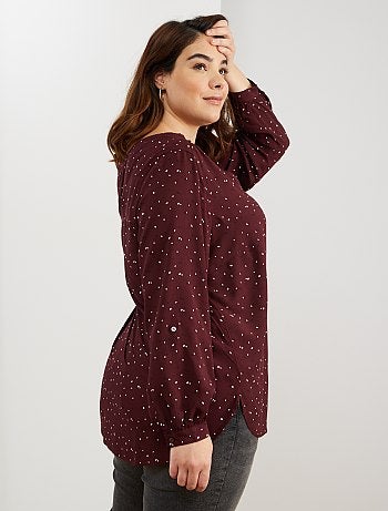 Blouse fluide imprimée - Kiabi