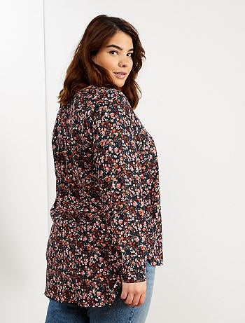 Blouse fluide imprimée - Kiabi