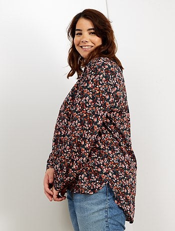 Blouse fluide imprimée - Kiabi