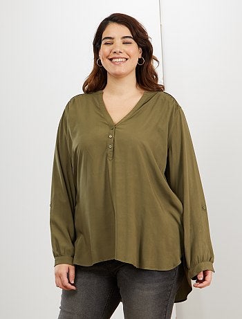 Blouse fluide imprimée - Kiabi
