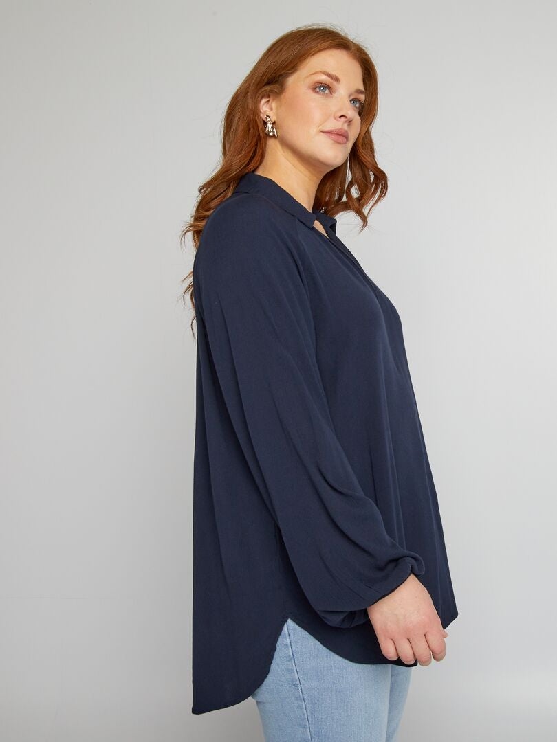 Blouse Pull Imprimé Manches Bouffantes