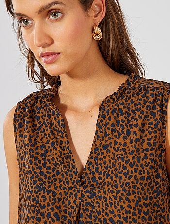 Blouse fluide imprimée - Kiabi