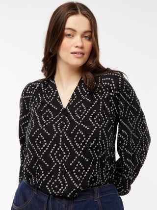 Blouse fluide imprimée